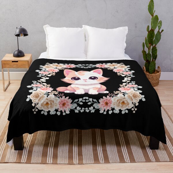 Item preview, Kitten in flowers designed and sold by Designfs.