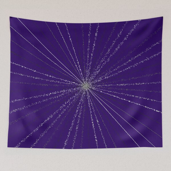 Item preview, Purple Colorful Ripple Abstract Sun Rays Burst Cursive  designed and sold by EvergreenMotifs.