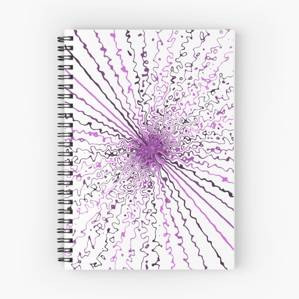 Item preview, Colorful Ripple Abstract Sun Rays Burst Cursive White designed and sold by EvergreenMotifs.
