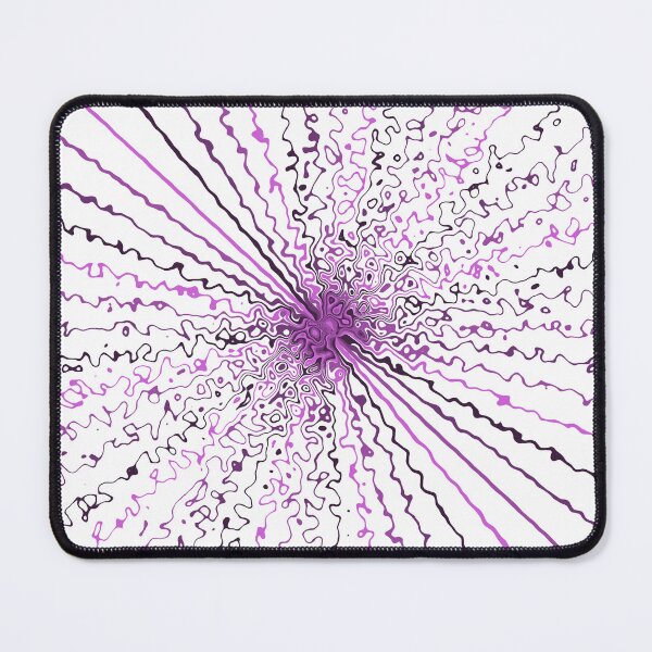 Item preview, Colorful Ripple Abstract Sun Rays Burst Cursive White designed and sold by EvergreenMotifs.