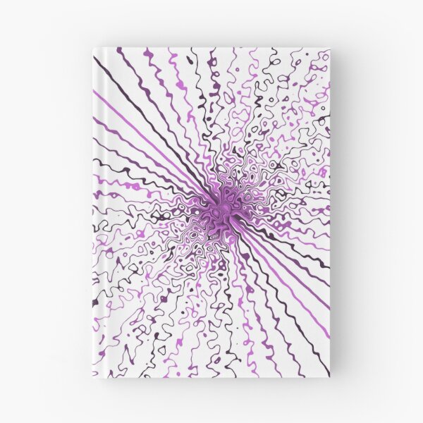 Item preview, Colorful Ripple Abstract Sun Rays Burst Cursive White designed and sold by EvergreenMotifs.