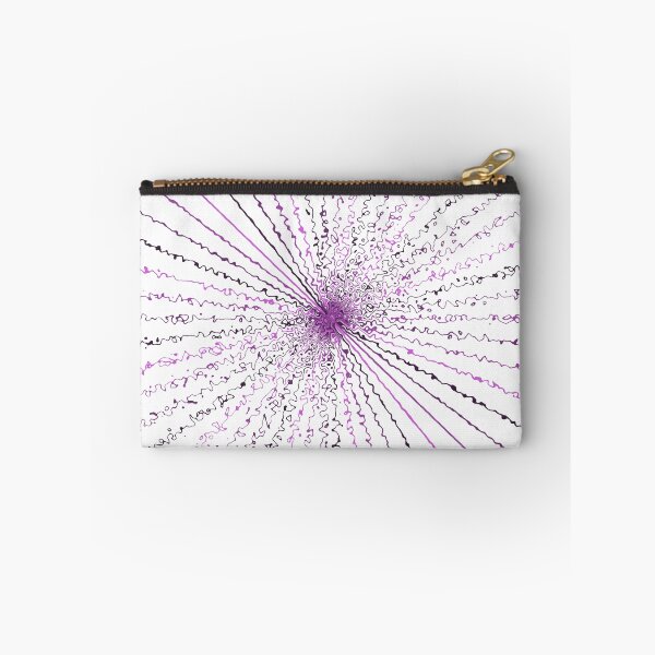 Item preview, Colorful Ripple Abstract Sun Rays Burst Cursive White designed and sold by EvergreenMotifs.