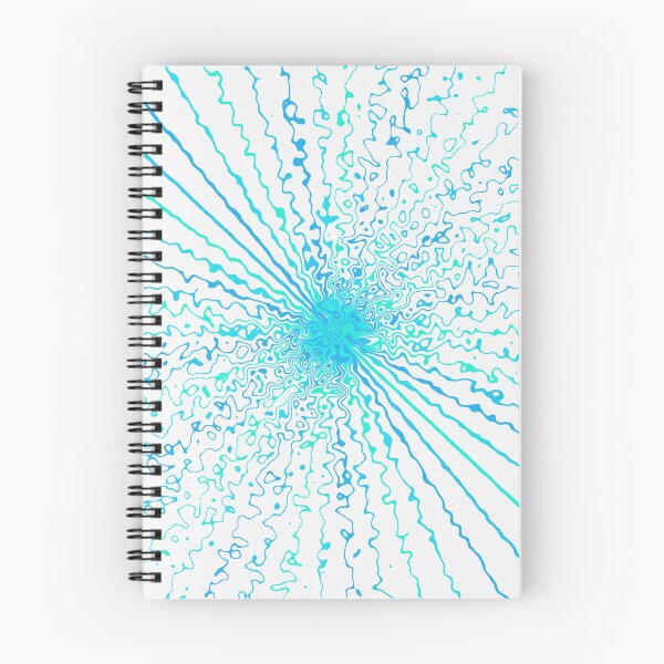 Item preview, Teal Ocean Colorful Ripple Abstract Sun Rays Burst designed and sold by EvergreenMotifs.