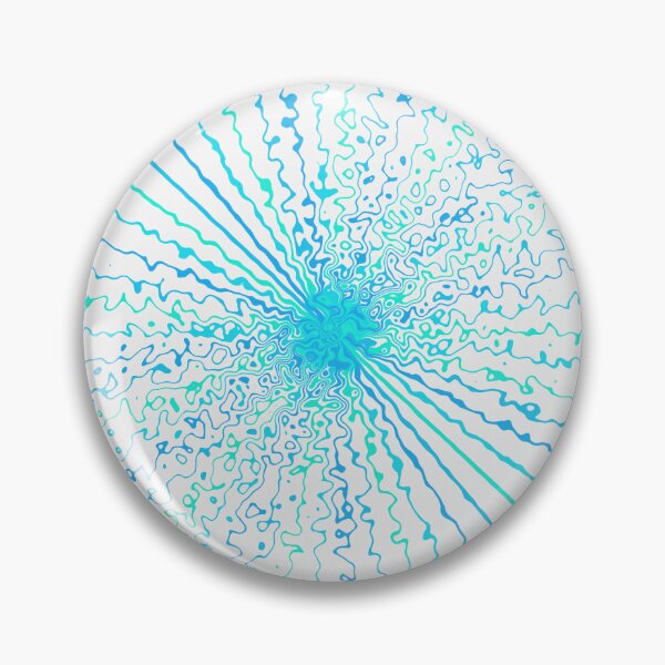 Item preview, Teal Ocean Colorful Ripple Abstract Sun Rays Burst  designed and sold by EvergreenMotifs.
