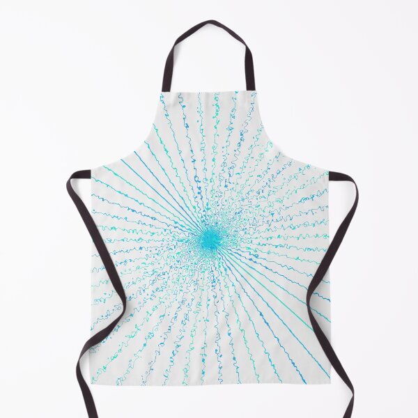 Item preview, Teal Ocean Colorful Ripple Abstract Sun Rays Burst designed and sold by EvergreenMotifs.