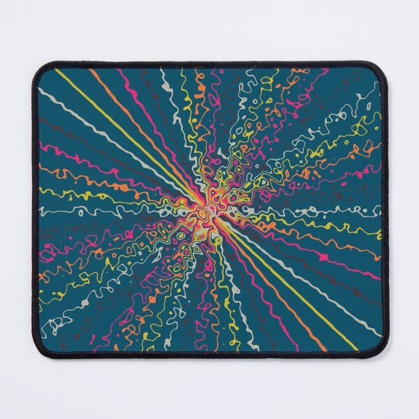 Item preview, Bright Rainbow Colorful Ripple Sun Rays Burst Teal  designed and sold by EvergreenMotifs.