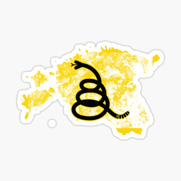 Item preview, Distressed ESTONIA  - Freedom Is The Superpower - Modern Gadsden Snake Flag - Dont Tread On Me design designed and sold by pelagio.