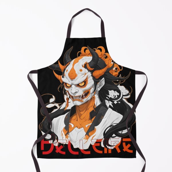 Item preview, Anime Demon Design in Black, White, and Orange designed and sold by Teehiv.
