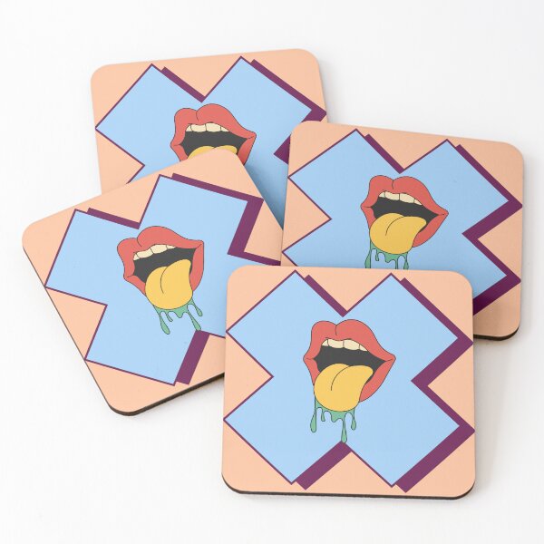 Item preview, Colorful retro mouth designed and sold by MiroArtAbstra.