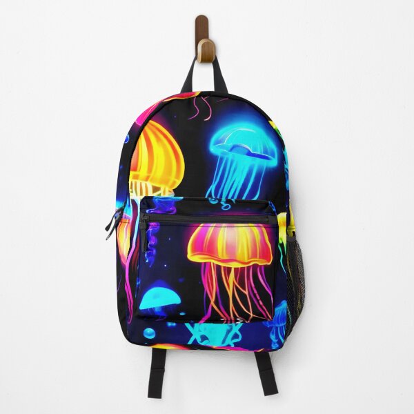 Item preview, Neon Jellyfish Dreamscape designed and sold by Health And Fitness Posts e-Store.