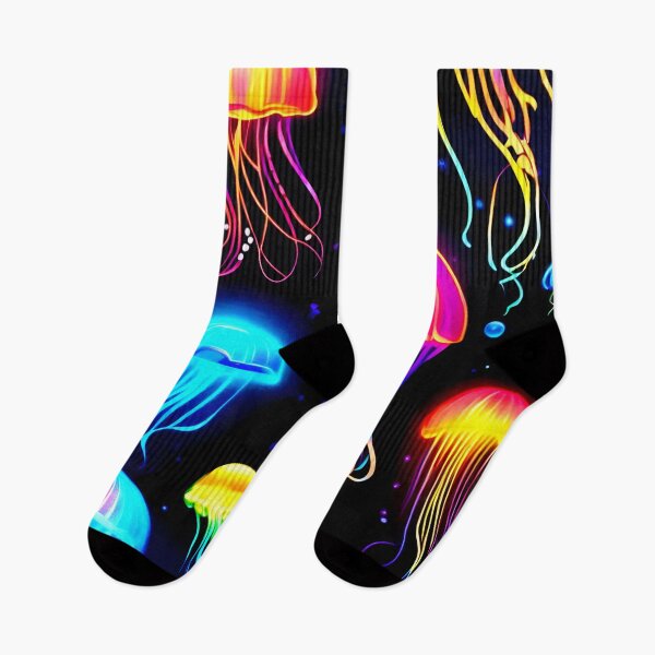 Item preview, Neon Jellyfish Dreamscape designed and sold by Health And Fitness Posts e-Store.