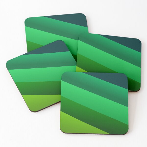Item preview, Green Shades Color Strips Varying Striped Lines Parallel  designed and sold by EvergreenMotifs.