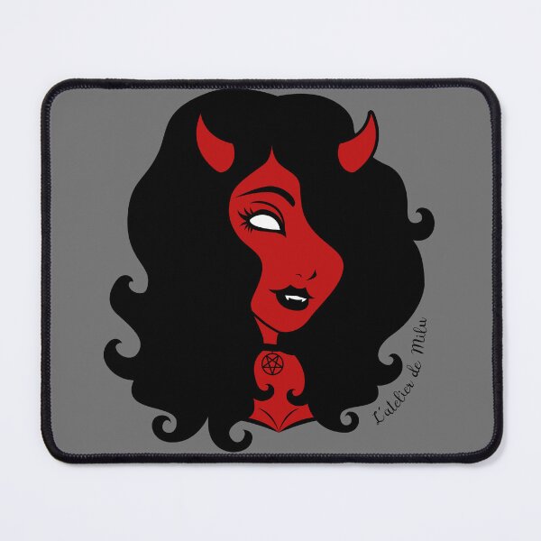 Item preview, The girl from Hell - Grey background designed and sold by L'Atelier de Milu.