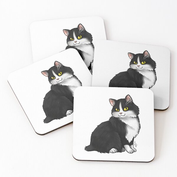 Item preview, Cat - American Bobtail - Tuxedo designed and sold by Jennifer Stolzer.