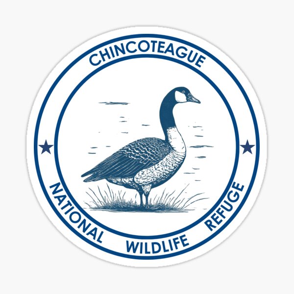 Item preview, Chincoteague National Wildlife Refuge Passport Stamp Sticker designed and sold by lloving.