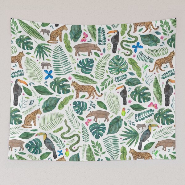 Item preview, Tropical Jungle Pattern designed and sold by Elena  O'Neill.