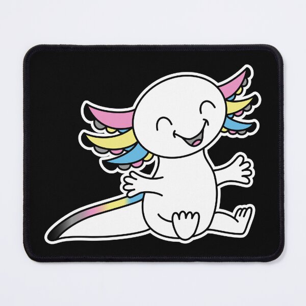 Item preview, Hug me! Cute Axolotl in Polygender Pride colors designed and sold by JoyfulJen.