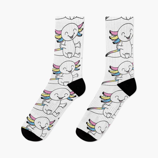Item preview, Hug me! Cute Axolotl in Polygender Pride colors designed and sold by JoyfulJen.