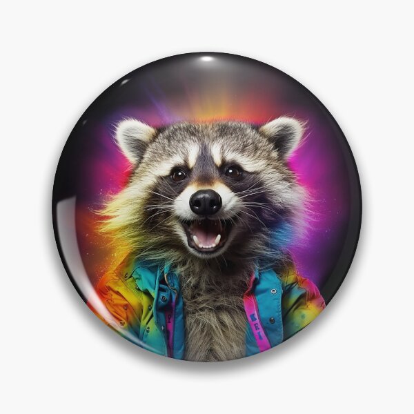 Item preview, Happy Raccoon wearing a Jacket designed and sold by C-Town Tees.