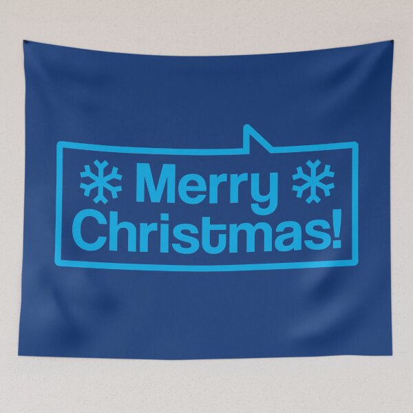 Item preview, Merry Christmas - Talking Shirt (Blue on Blue) designed and sold by Justin Ellis.