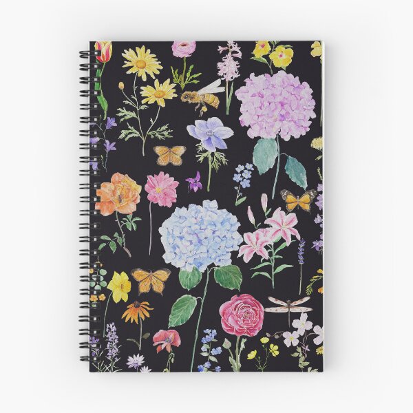 Artikelvorschau, Sommergarten Blumen Ölgemälde Effekt schwarzer Hintergrund entworfen und verkauft von SelenePaintings .