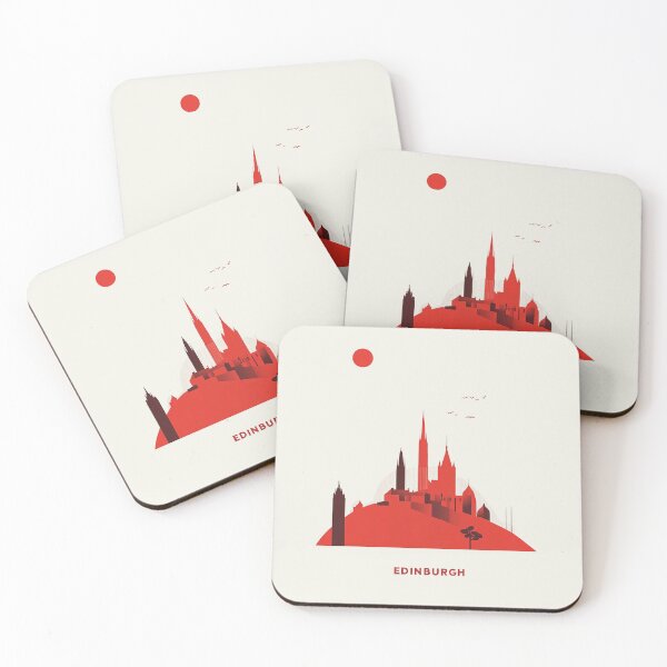 Item preview, Edinburgh Skyline - Modern Cityscape Art designed and sold by Retro Travel Design.