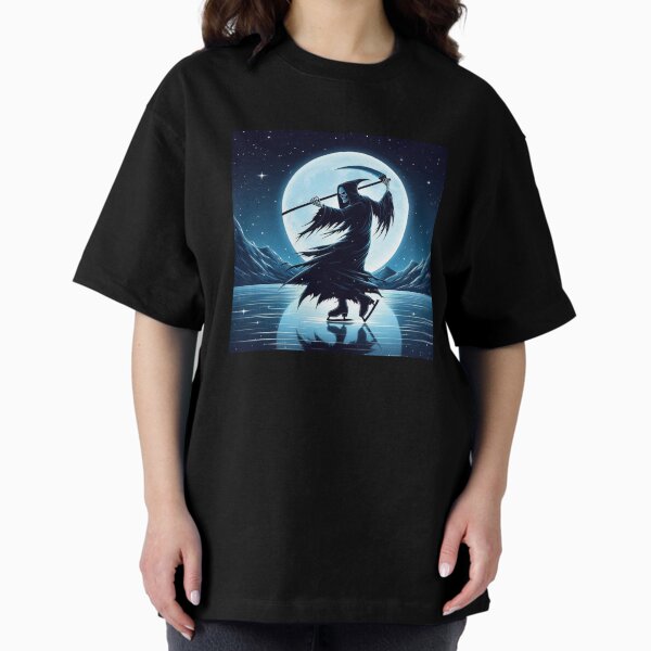 Item preview, Grim Reaper Ice Skating in the Moonlight designed and sold by Breezy1945.