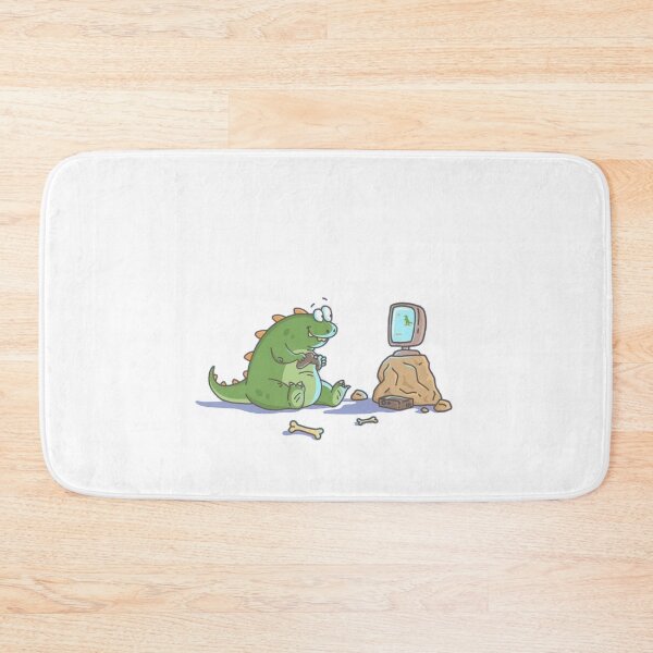 Item preview, Green T-REX playing videogame Sticker designed and sold by dex1one.