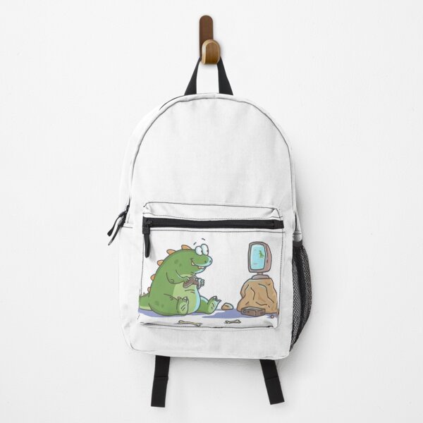 Item preview, Green T-REX playing videogame Sticker designed and sold by dex1one.