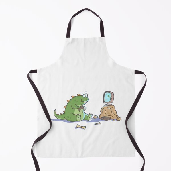 Item preview, Green T-REX playing videogame Sticker designed and sold by dex1one.
