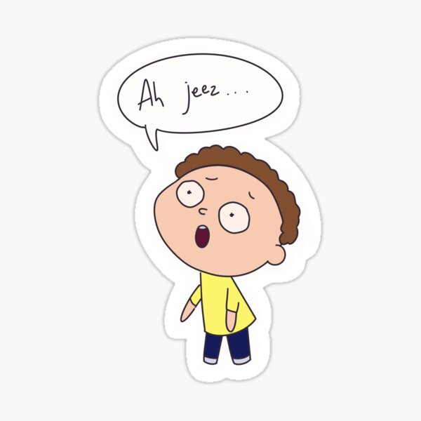 Item preview, Ah Jeez Smol Chibi Morty Cartoon Character designed and sold by tauah.