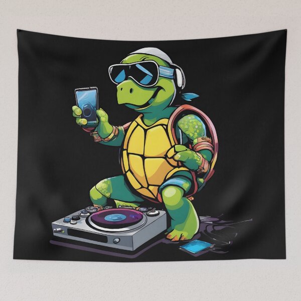 Item preview, DJ Turtle designed and sold by PSYStickersAUS.