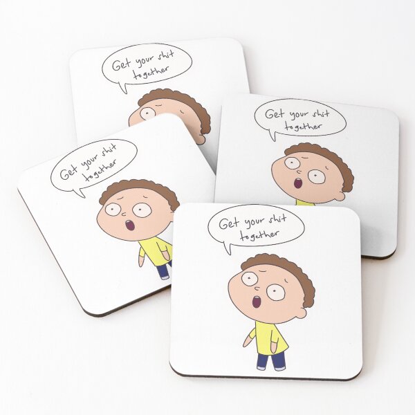 Item preview, Get Your Shit Together Smol Chibi Morty Cartoon Character designed and sold by tauah.