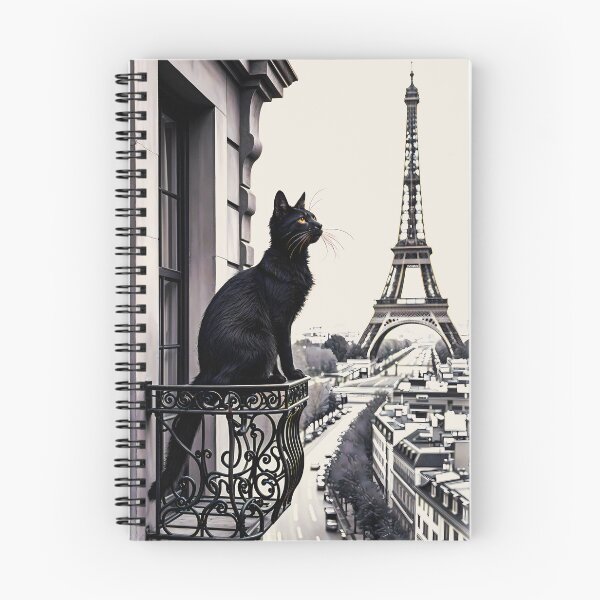 Item preview, Cat In Paris Eiffel Tower designed and sold by wowwowmeow.