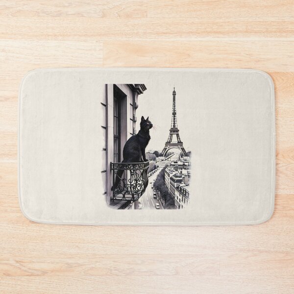 Item preview, Cat In Paris Eiffel Tower designed and sold by wowwowmeow.