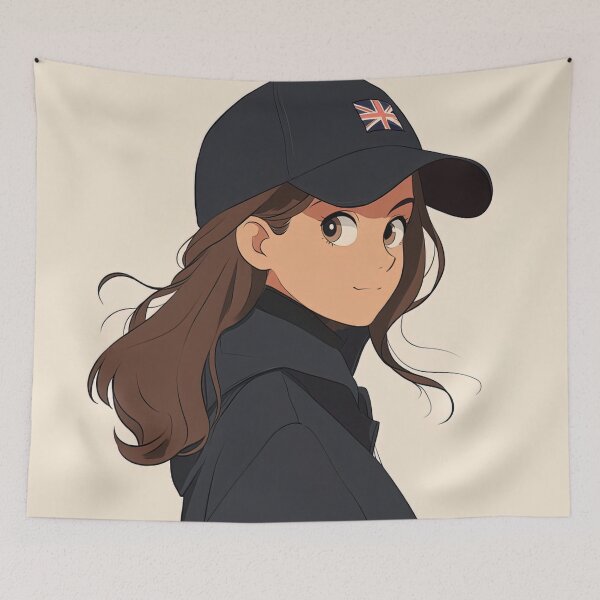 Item preview, British woman  | Anime style designed and sold by ComicsFactory.