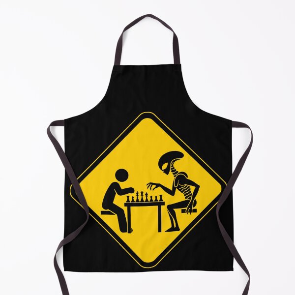 Artikelvorschau, Alien Chess Crossing — Warnschild-Design entworfen und verkauft von chesstopia.