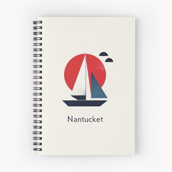 Item preview, Nantucket Sailing - Minimalist Coastal Art designed and sold by Retro Travel Design.