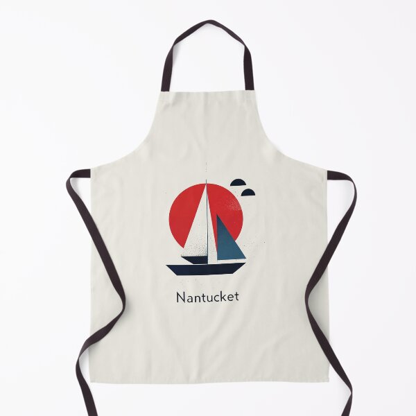 Item preview, Nantucket Sailing - Minimalist Coastal Art designed and sold by Retro Travel Design.