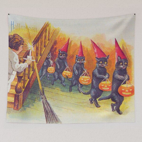 Item preview, Midnight Cat Parade: Halloween’s Enchanted March designed and sold by jglobal360.