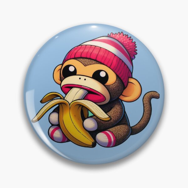 Item preview, Sock Monkey Banana  designed and sold by Myra365Art.