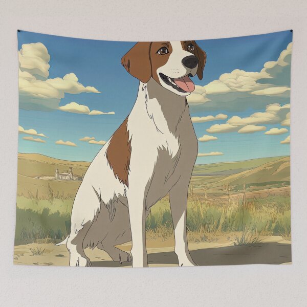 Artikelvorschau, Brittany Spaniel Hund | Anime-Stil entworfen und verkauft von ComicsFactory.