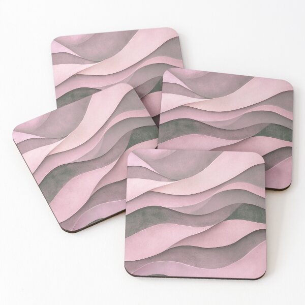 Item preview, 3D Abstract Gradient Design Pink and Gray designed and sold by MaryFiore.