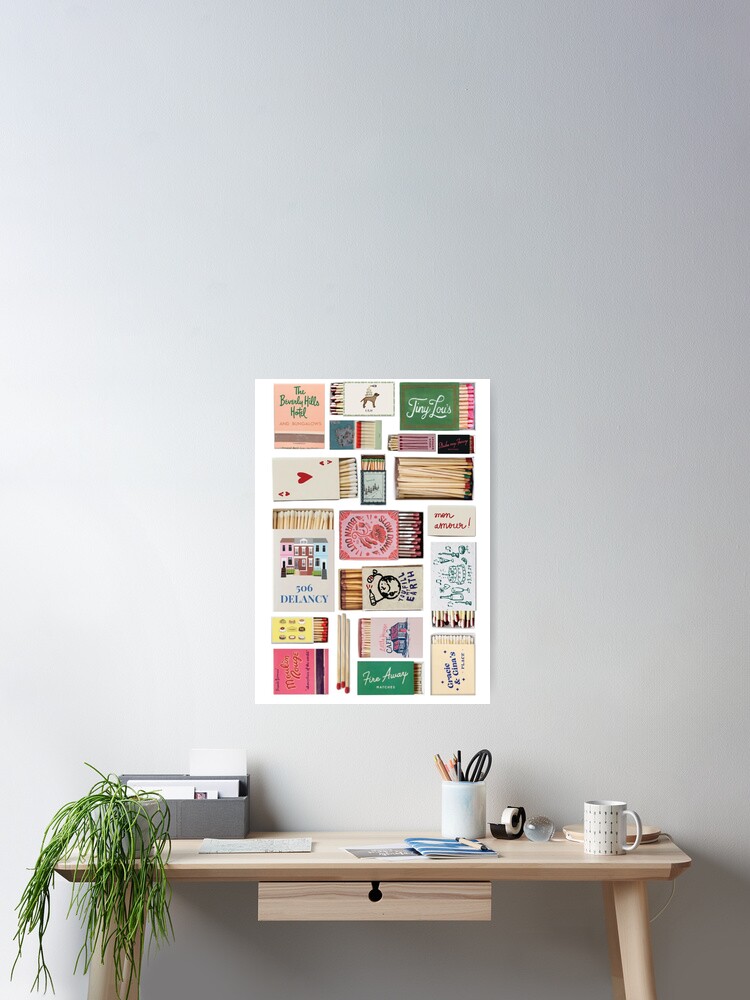 Thumbnail 2 of 3, Poster, Matchbox Collage designed and sold by Meddiet.