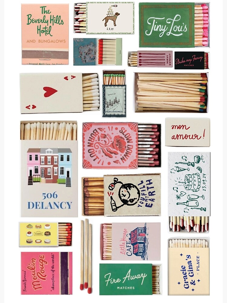 Thumbnail 3 of 3, Poster, Matchbox Collage designed and sold by Meddiet.