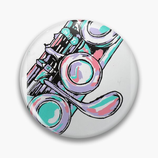 Item preview, Flute instrument abstract artwork pastel designed and sold by CreativelySophG.