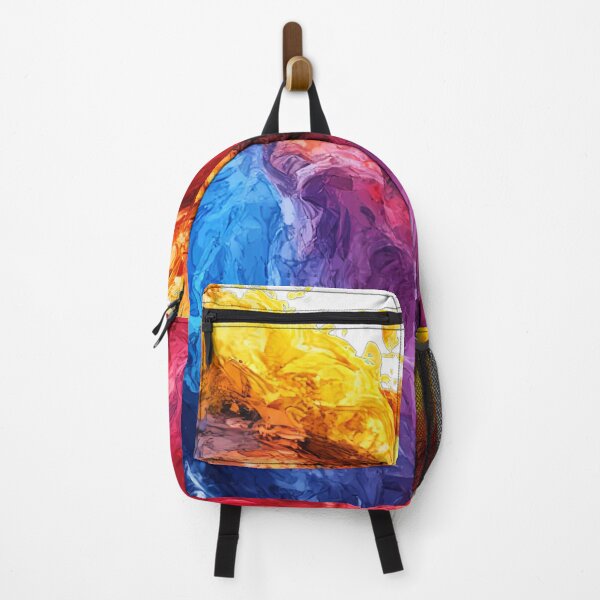 Item preview, abstract multicolor heart of thick ink flames designed and sold by Micapox.