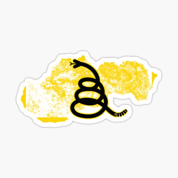 Item preview, Distressed SLOVAKIA - Freedom Is The Superpower - Modern Gadsden Snake Flag - Dont Tread On Me design designed and sold by pelagio.