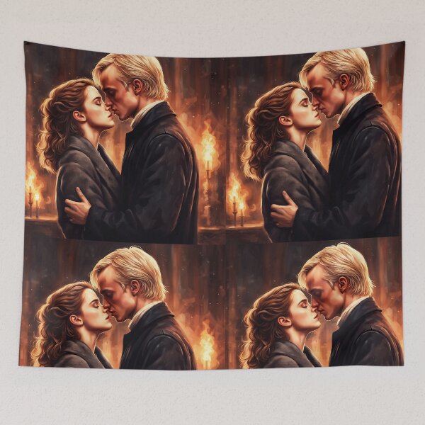 Item preview, Dramione Kiss fanart designed and sold by EmeraldeaArt.