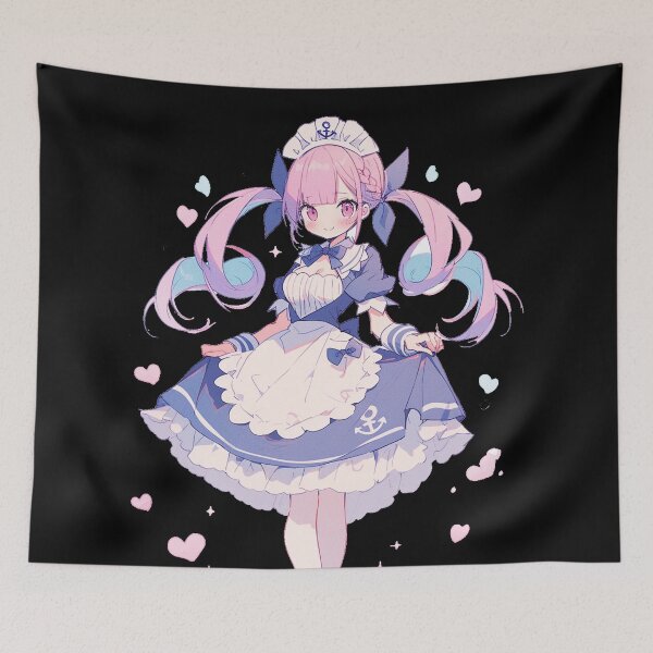 Aperçu de l'œuvre Minato Aqua - Hololive FanArt créée et vendue par Weeb  Store.